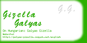 gizella galyas business card